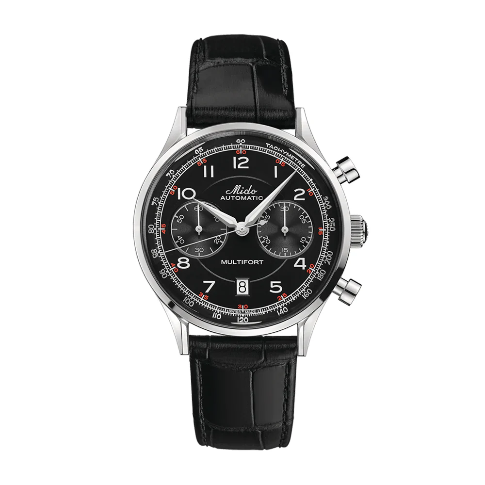 Mido Multifort Patrimony Chronograph Black Dial Watch