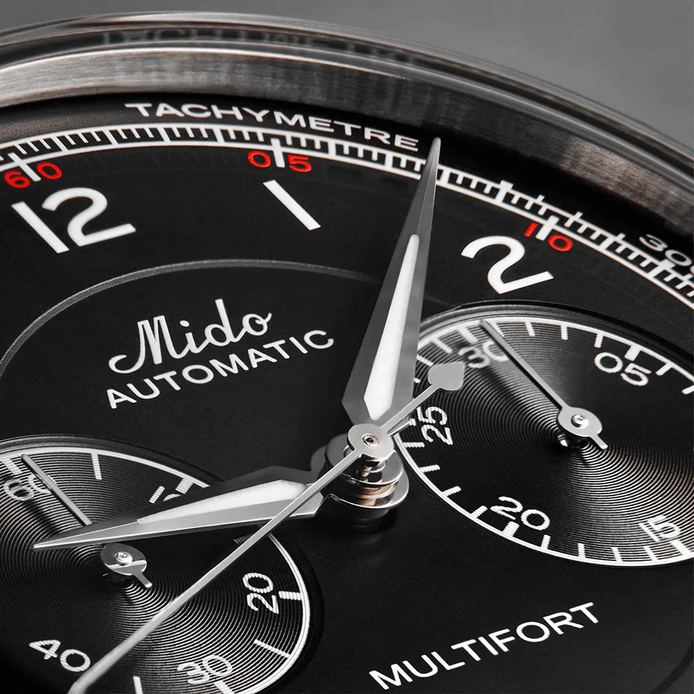 Mido Multifort Patrimony Chronograph Black Dial Watch - Image 5
