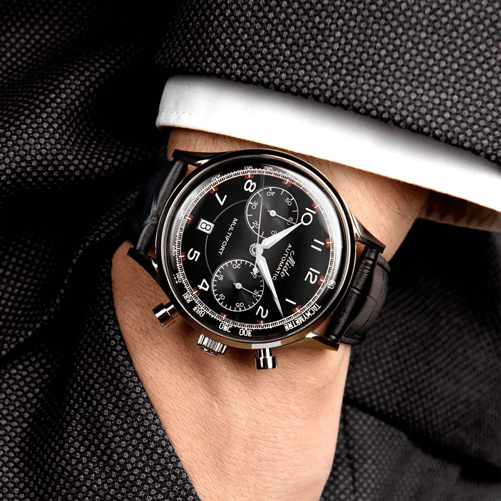 Mido Multifort Patrimony Chronograph Black Dial Watch - Image 6