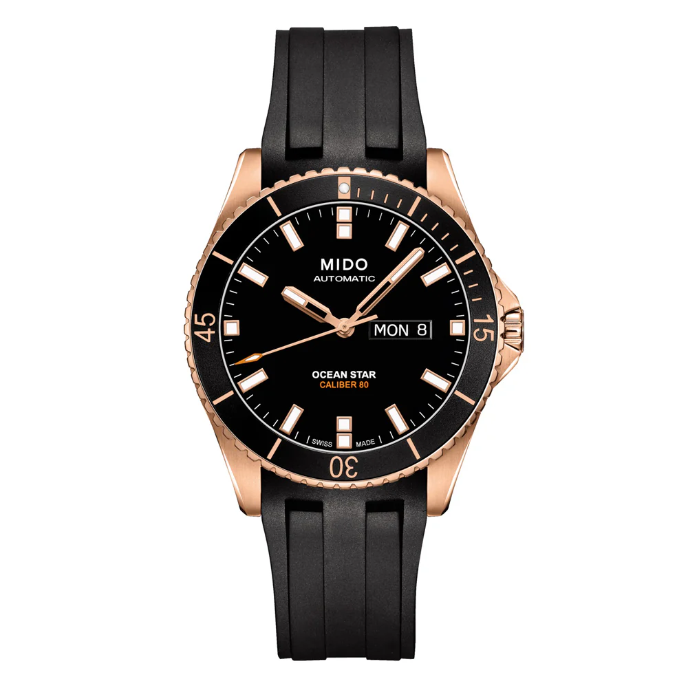 Mido Ocean Star 200 Rose Gold PVD-Coated Steel Watch