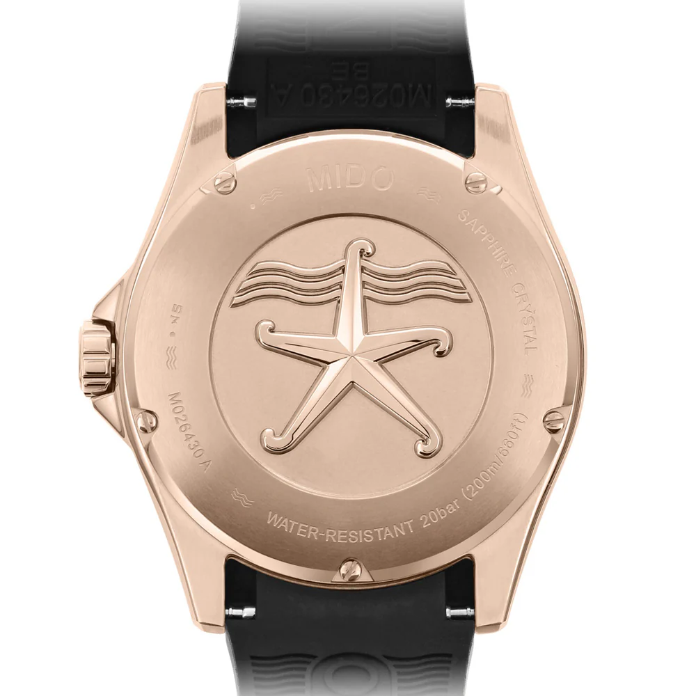 Mido Ocean Star 200 Rose Gold PVD-Coated Steel Watch - Image 2