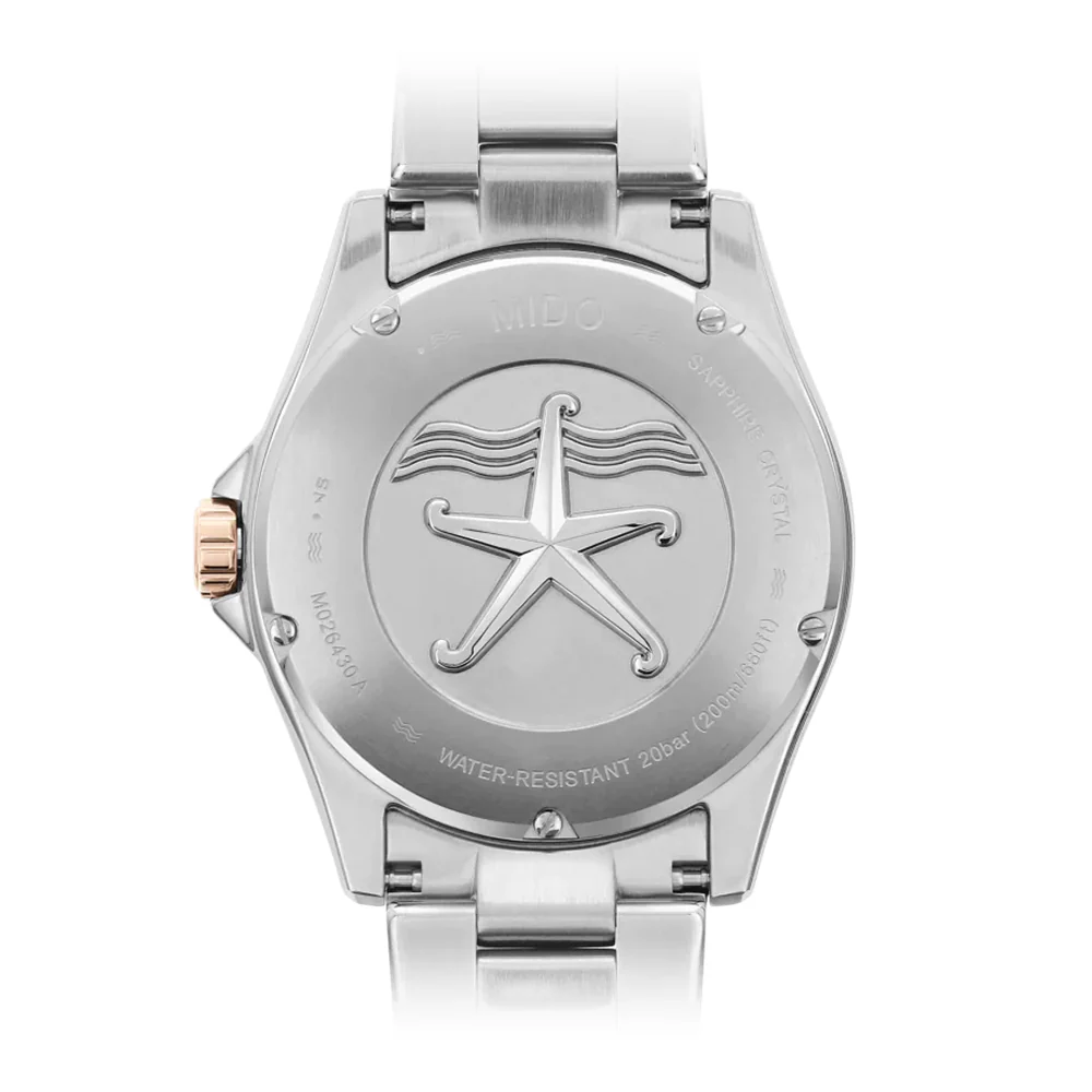 Mido Ocean Star 200 Stainless Steel and Rose Gold PVD-Coated Steel Watch - Image 2