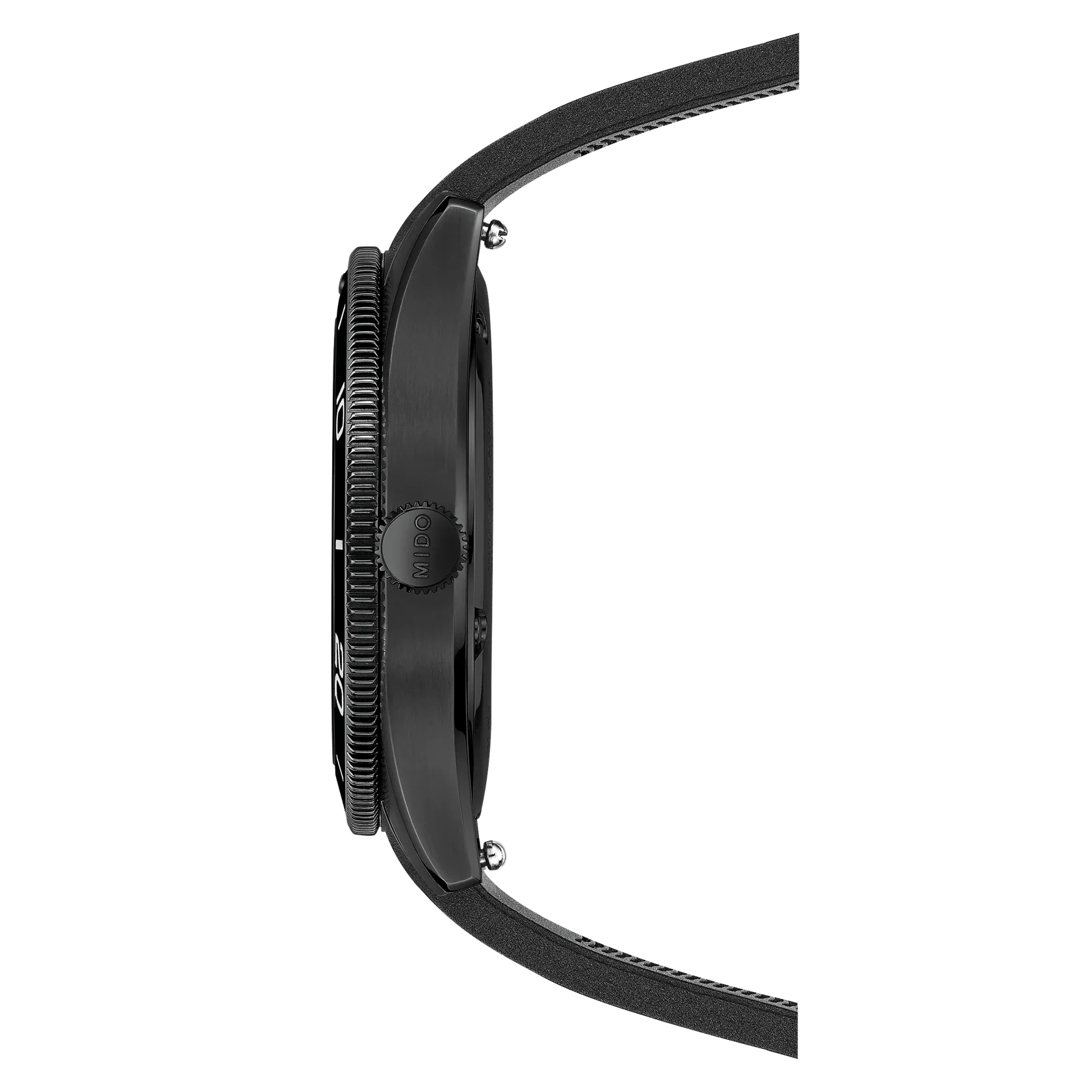 Mido Ocean Star 39mm Black Dial Rubber Strap - Image 4