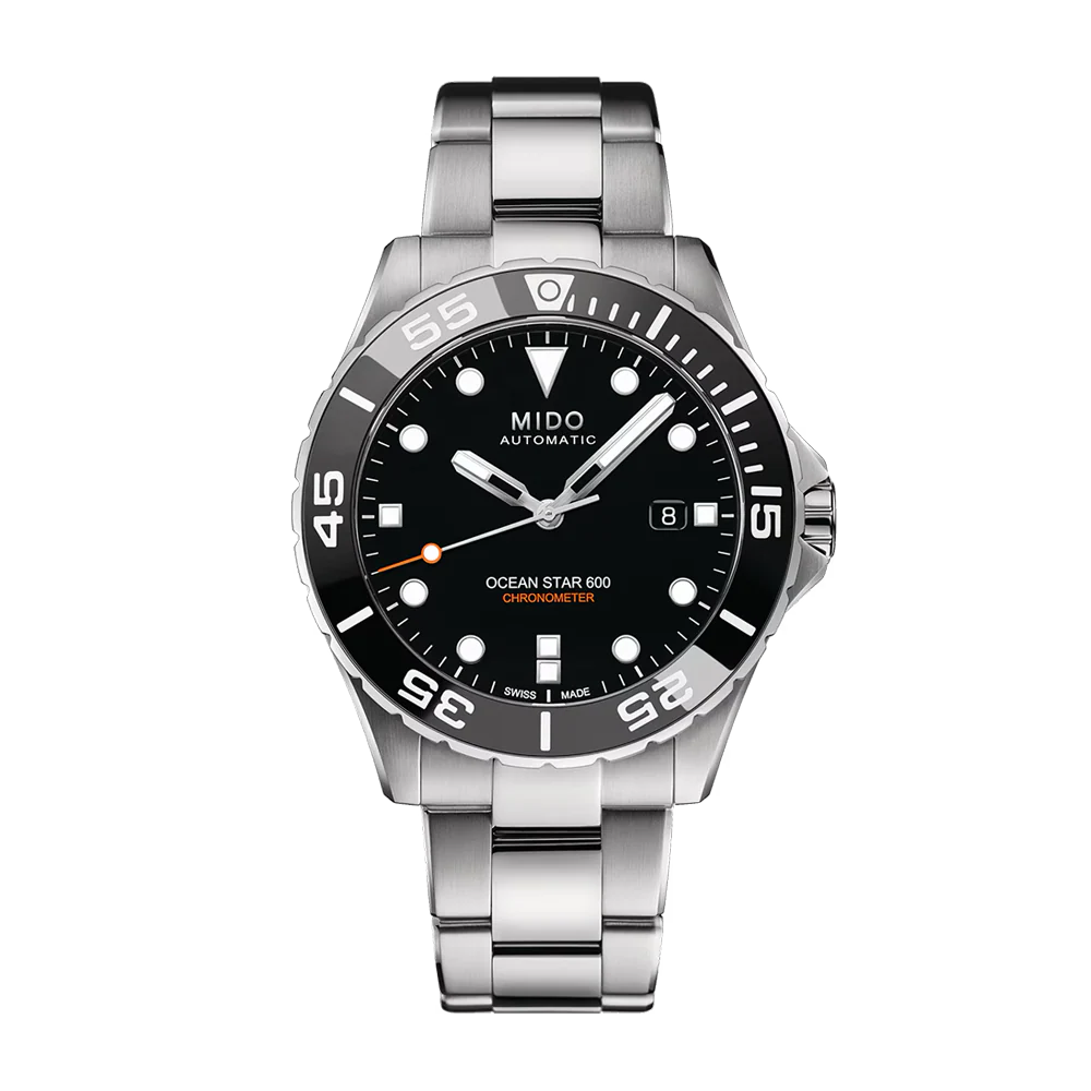 Mido Ocean Star 600 Chronometer Black Dial Watch