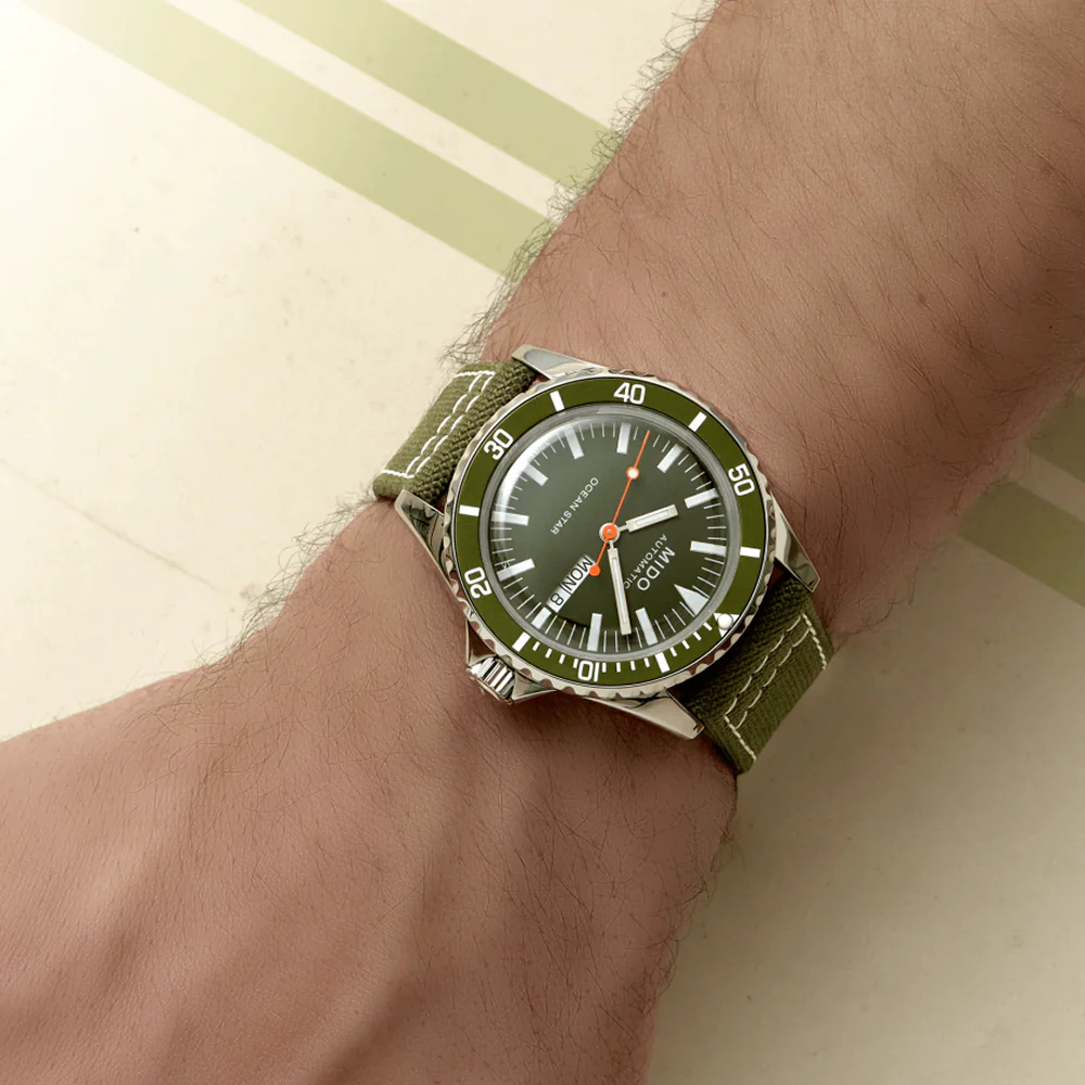Mido Ocean Star Tribute Green Dial Watch - Image 2
