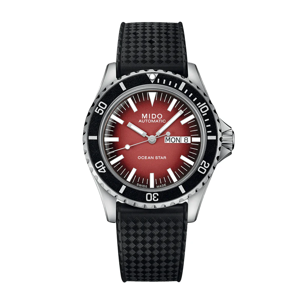 Mido Ocean Star Tribute Red Gradient Watch