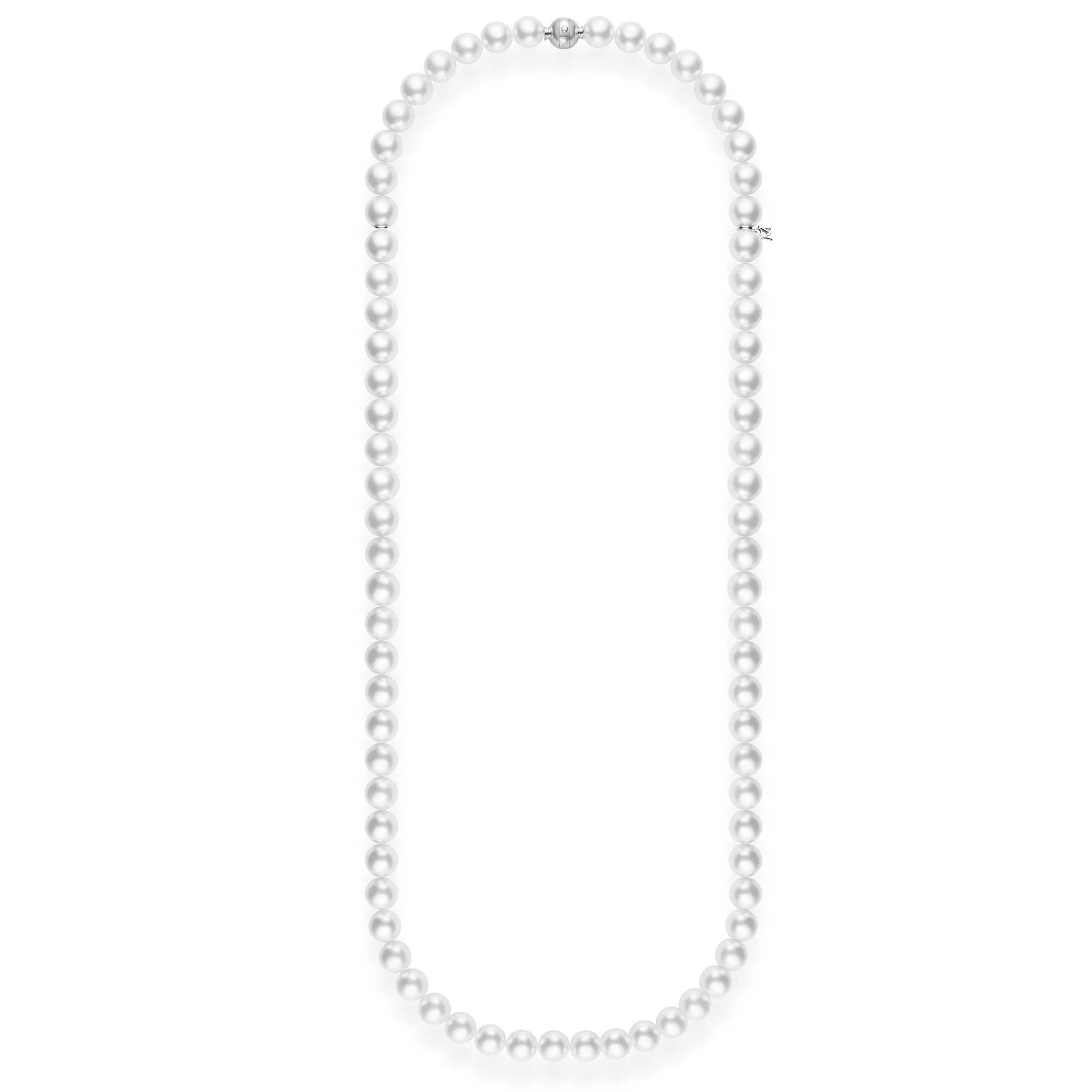 Mikimoto 18 Inch South Sea Pearl Strand Necklace 18K White Gold