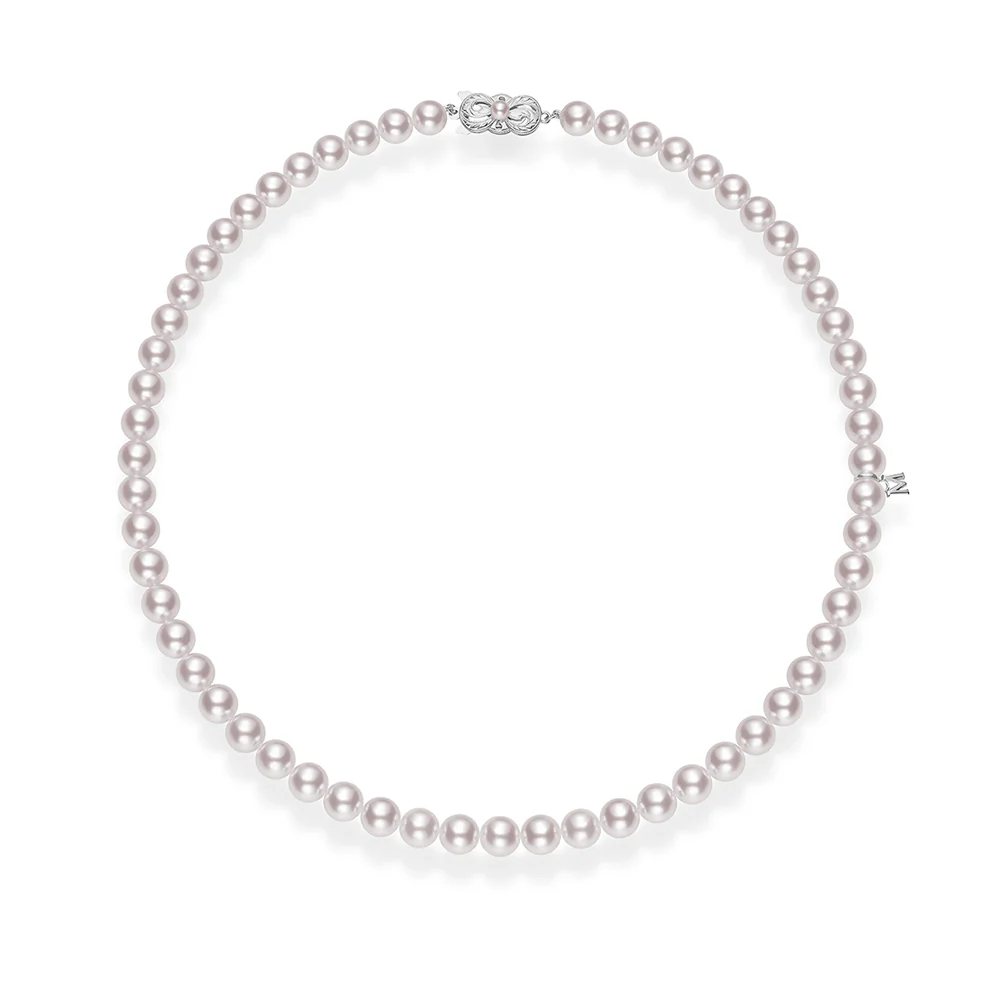 Mikimoto Everyday Essentials 18K White Gold 16" A Akoya Pearl Strand Necklace