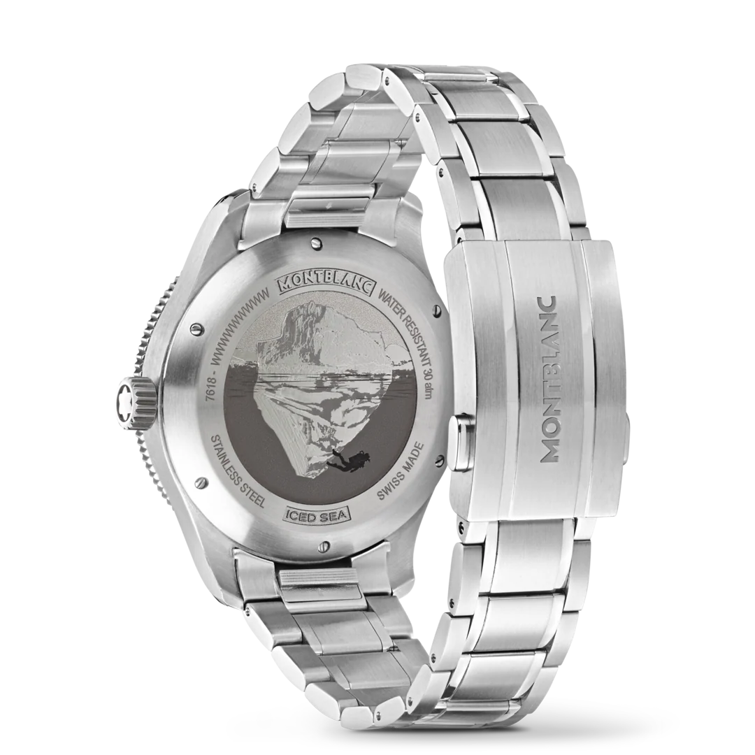 Montblanc Iced Sea Automatic Date Burgundy Dial Stainless Steel - Image 4
