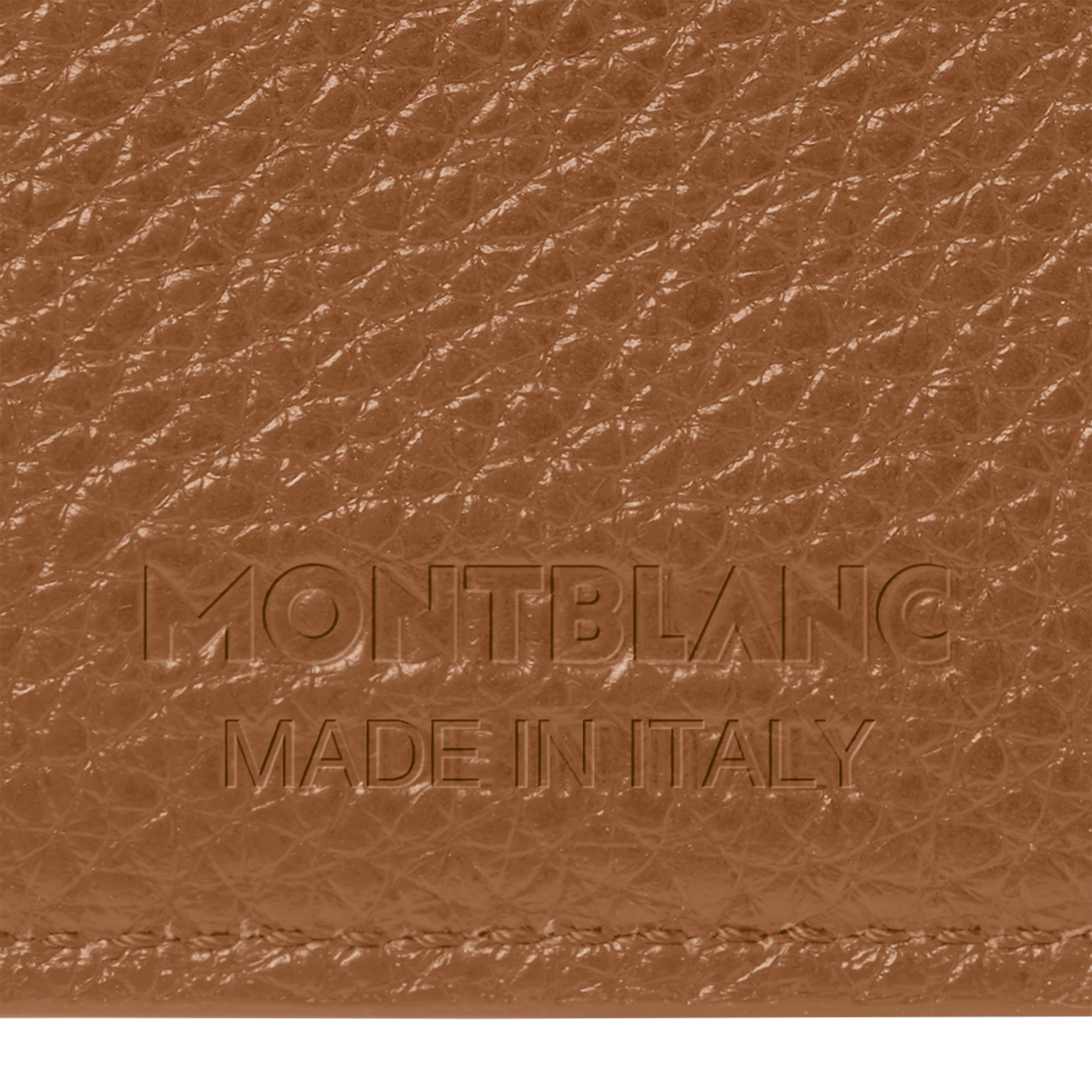 Montblanc Soft Grain Card Holder 6CC Caramel - Image 8