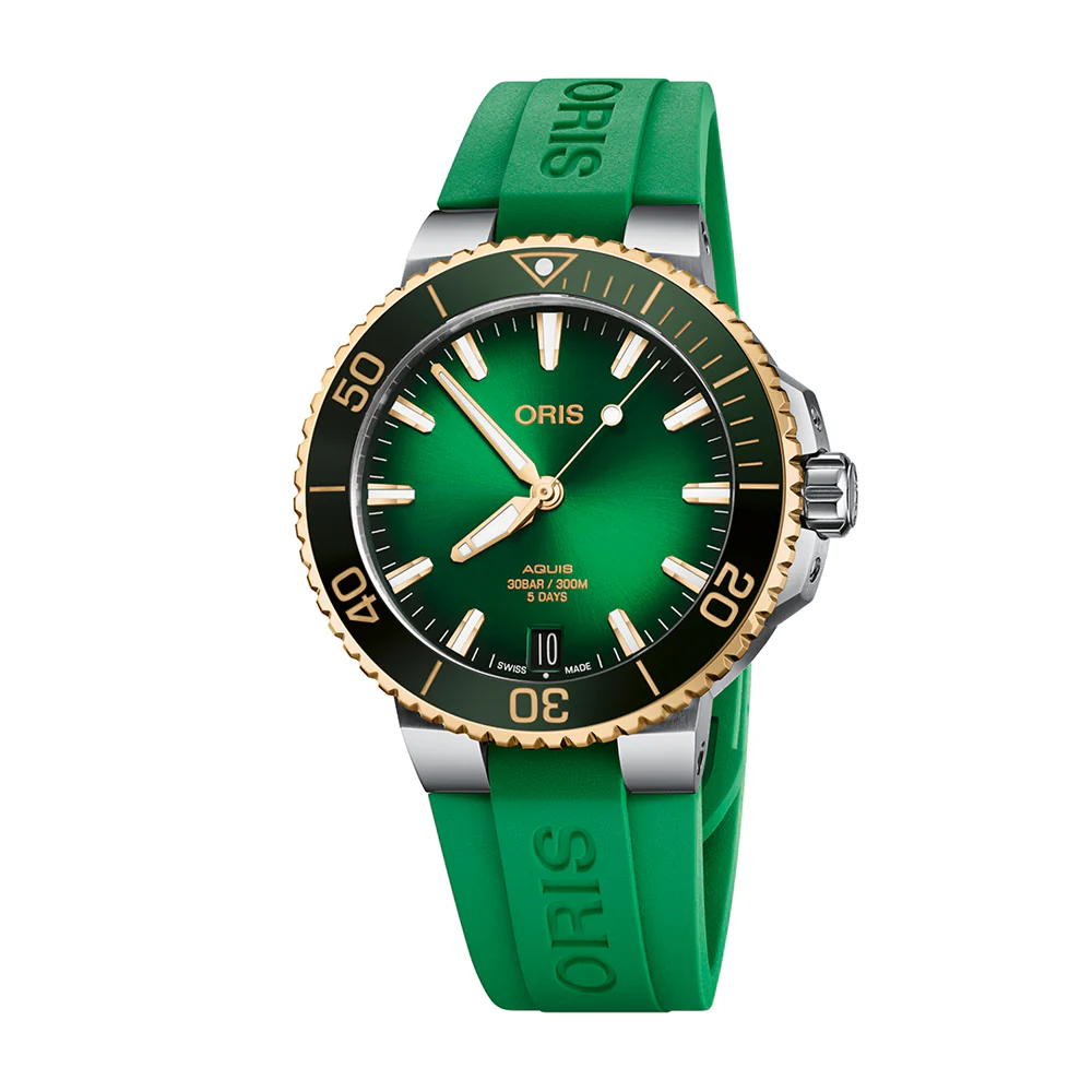 Oris Aquis Date Calibre 400 Green Strap