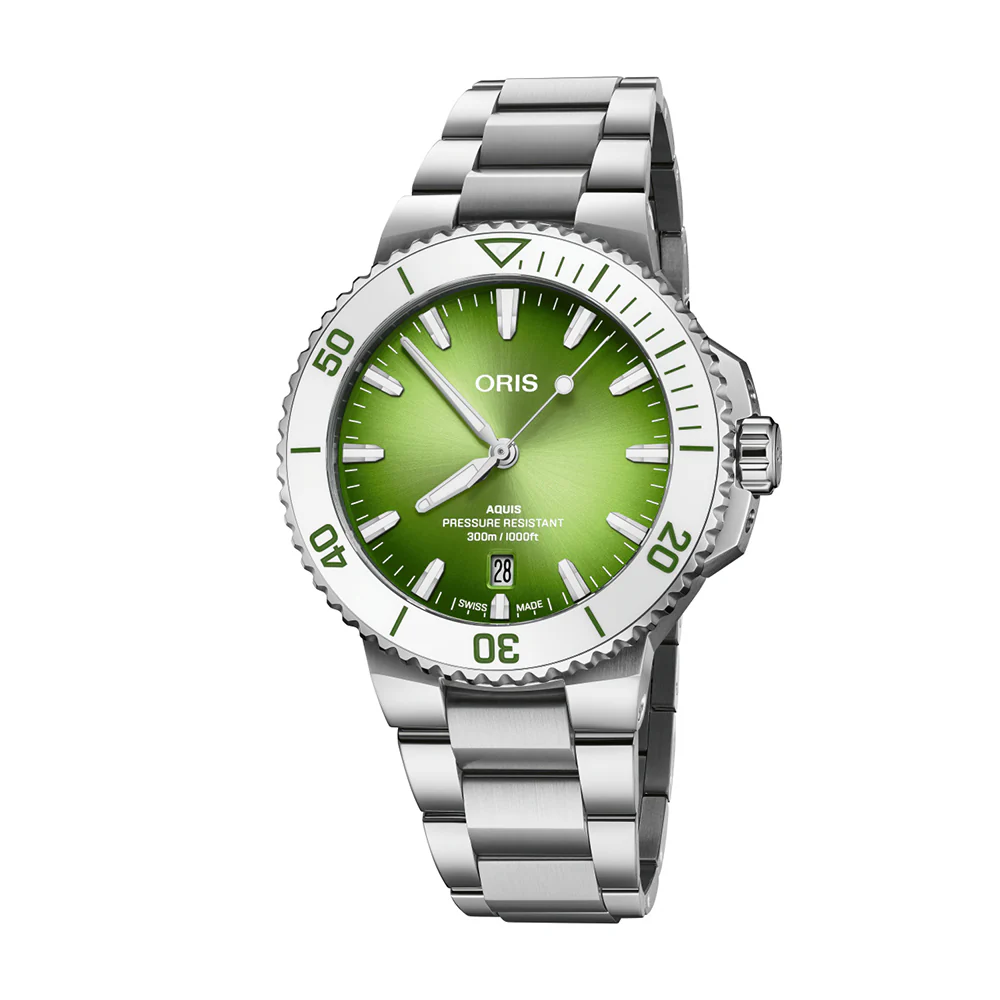 Oris Aquis Taste of Summer Watermelon Green Watch