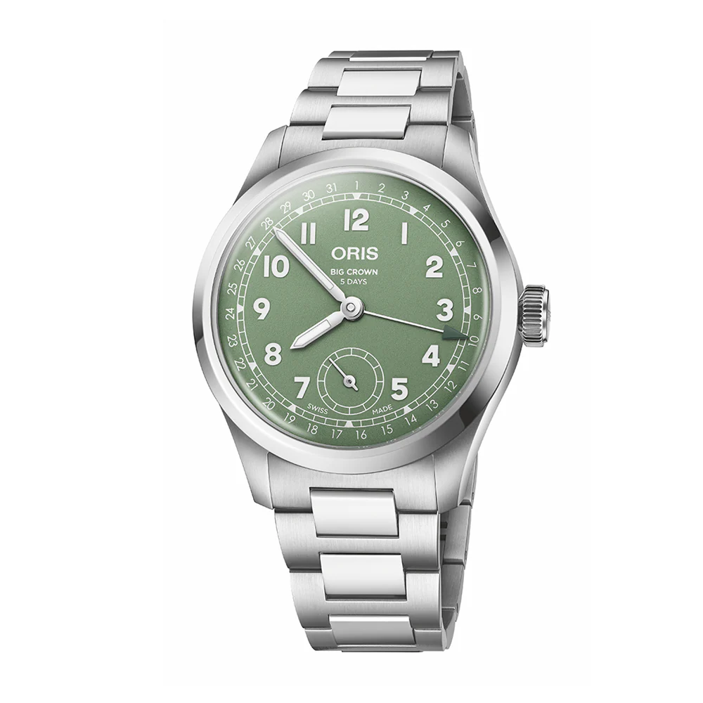 Oris Big Crown Pointer Date Calibre 403 Green Dial Stainless Steel