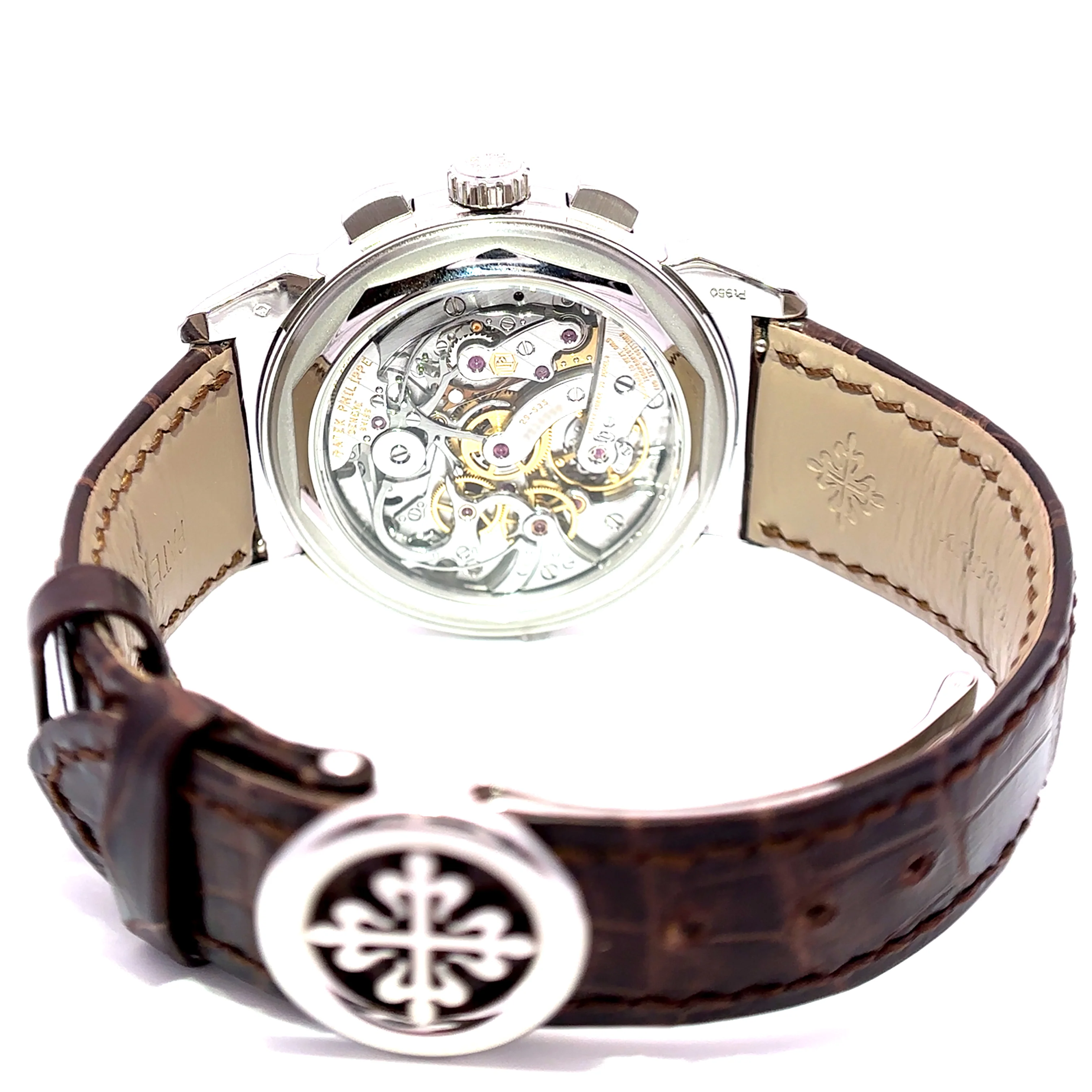 Pre Owned Patek Philippe Perpetual Calendar Chronograph Platinum Watch - Image 5
