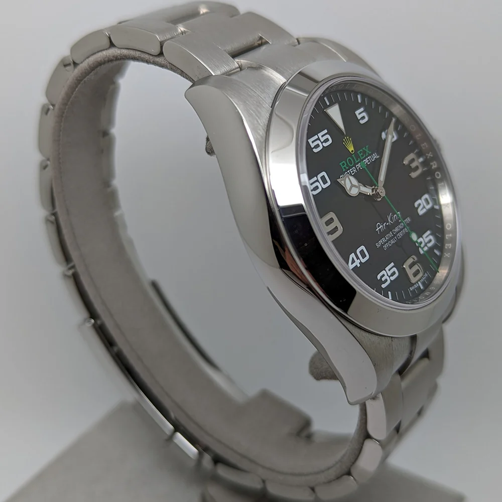 Pre Owned Rolex Air King 40mm Black Dial Steel - Image 3