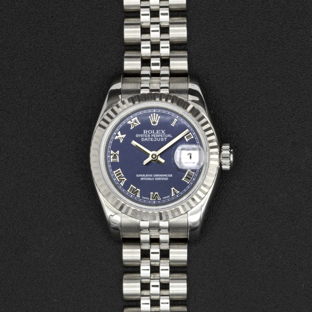 Pre Owned Rolex Datejust 26 Stainless Steel Blue Dial