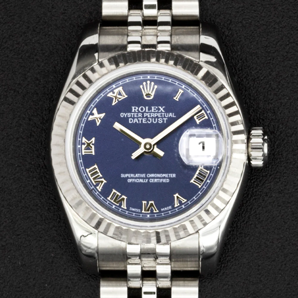 Pre Owned Rolex Datejust 26 Stainless Steel Blue Dial - Image 2