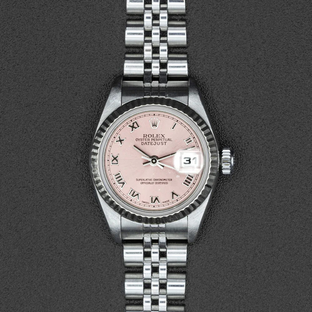 Pre Owned Rolex Datejust 26 Stainless Steel Pink Dial