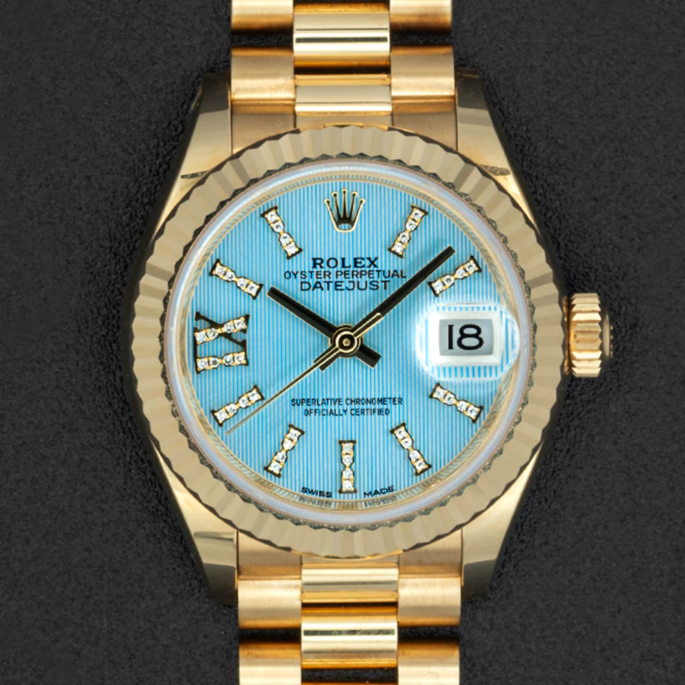 Pre Owned Rolex Datejust 28 Yellow Gold - Image 2