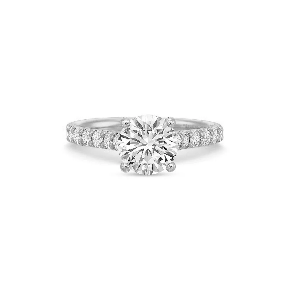 Precision Set FlushFit Platinum 0.45ct Diamond Engagement RIng Mounting