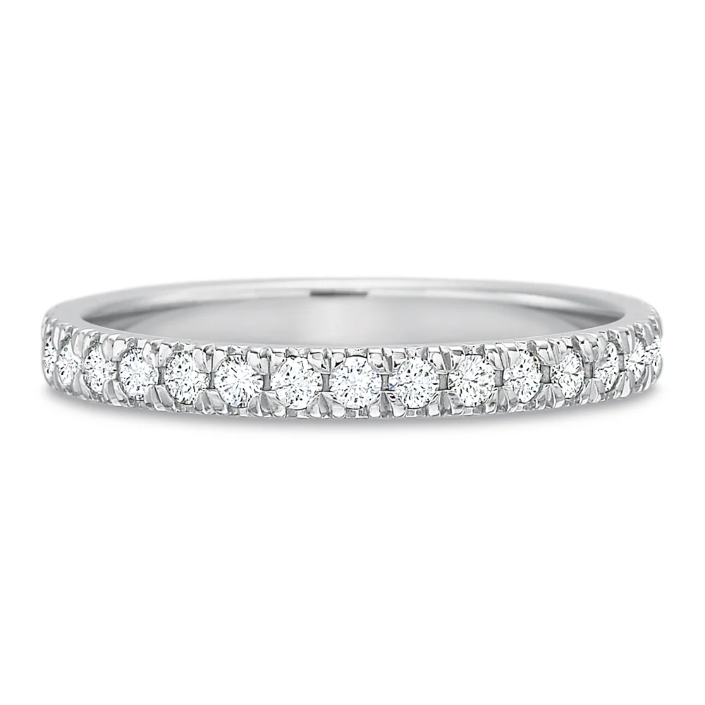 Precision Set New Aire Classic Split Shared Prong Diamond Eternity Band