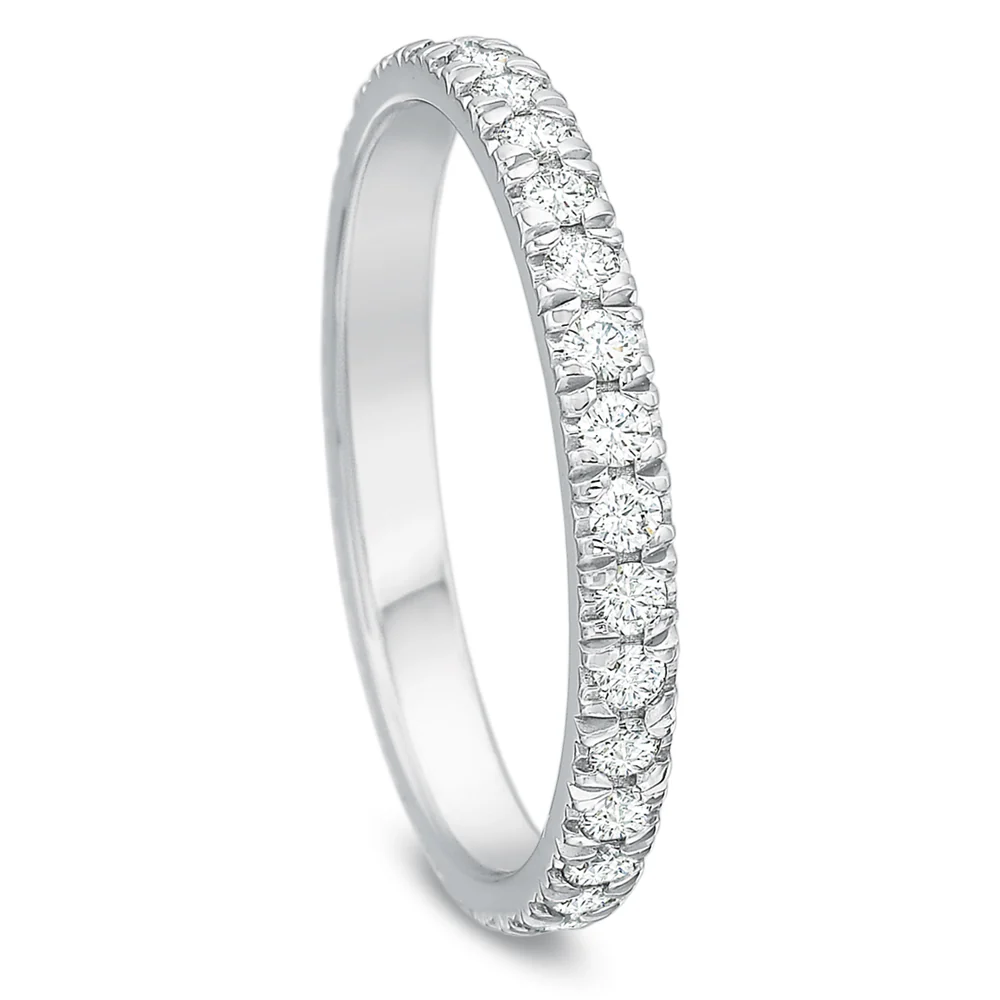 Precision Set New Aire Classic Split Shared Prong Diamond Eternity Band - Image 3