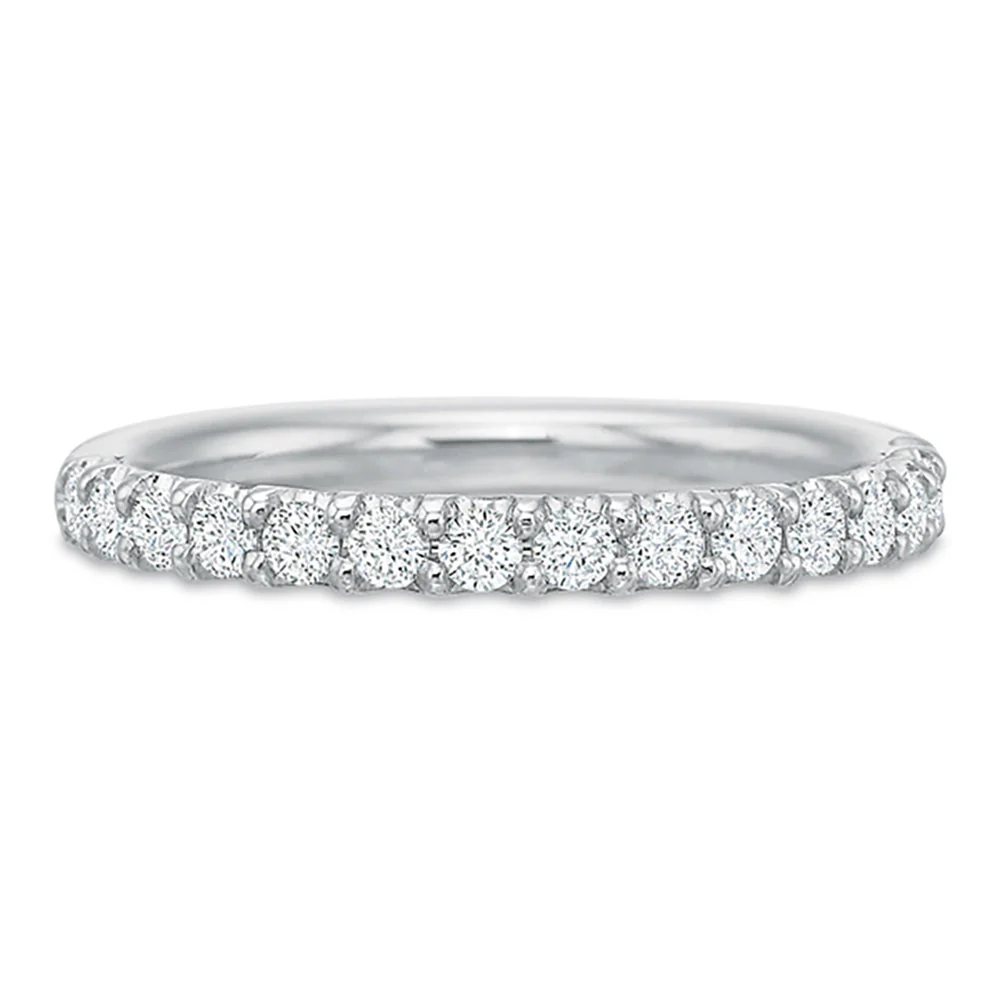 Precision Set Platinum 0.37ct Diamond Wedding Band