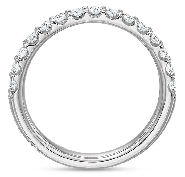 Precision Set Platinum 0.37ct Diamond Wedding Band - Image 3