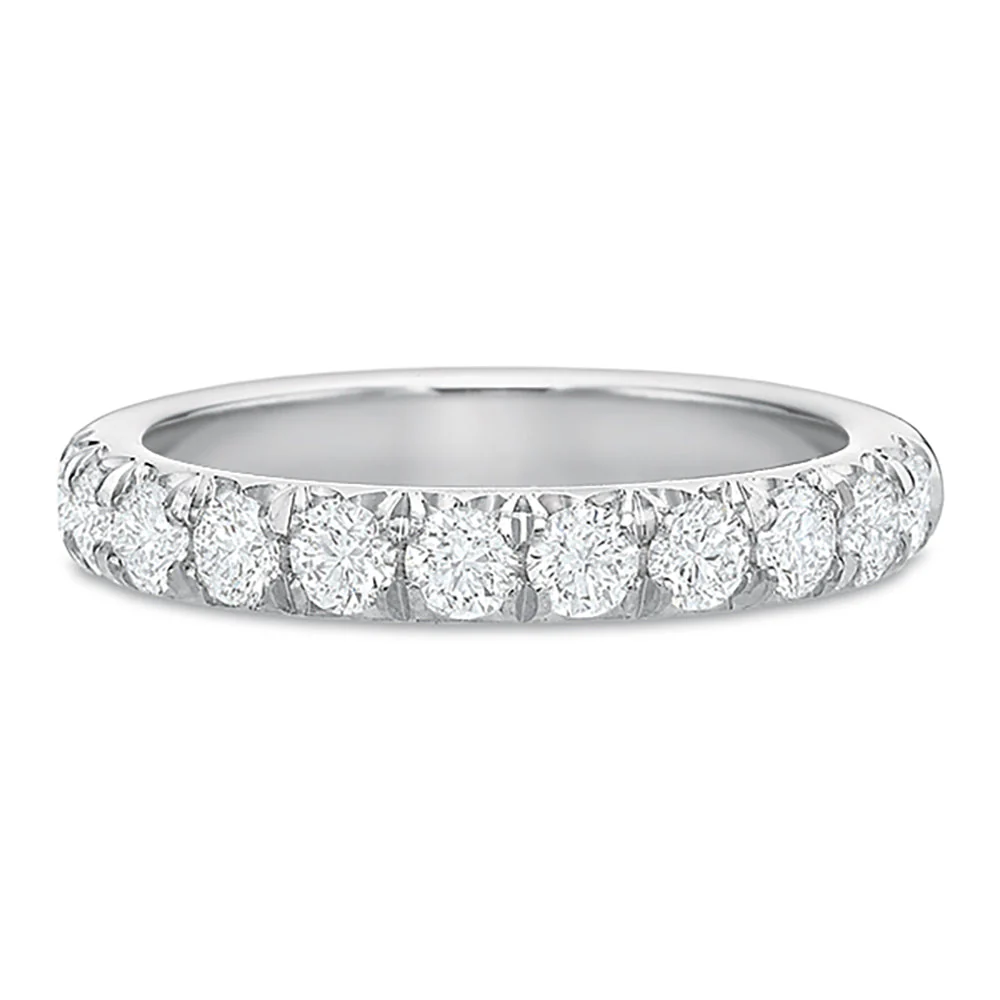 Precision Set Platinum 0.75ct Diamond Wedding Band