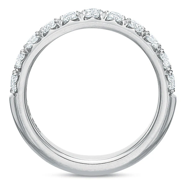 Precision Set Platinum 0.75ct Diamond Wedding Band - Image 3