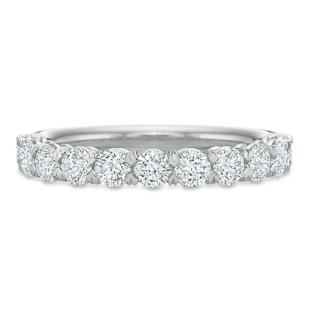 Precision Set Platinum 1.15ct Diamond Wedding Band