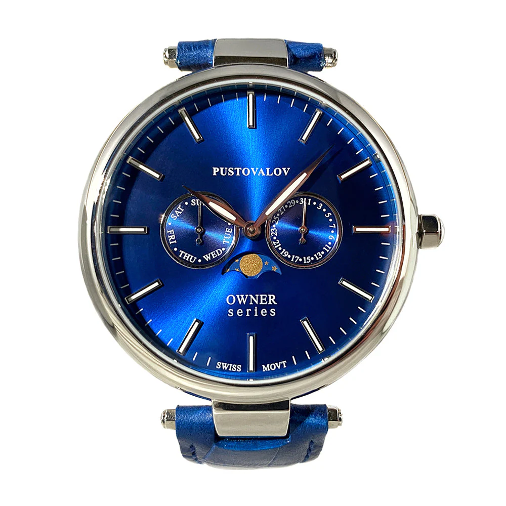 Pustovalov Dreamlike Moon 45mm Blue Watch