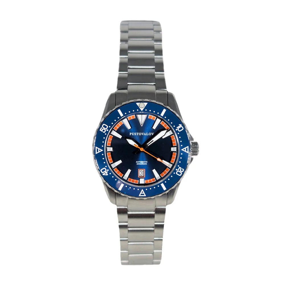 Pustovalov Just Dive 42mm Navy Watch