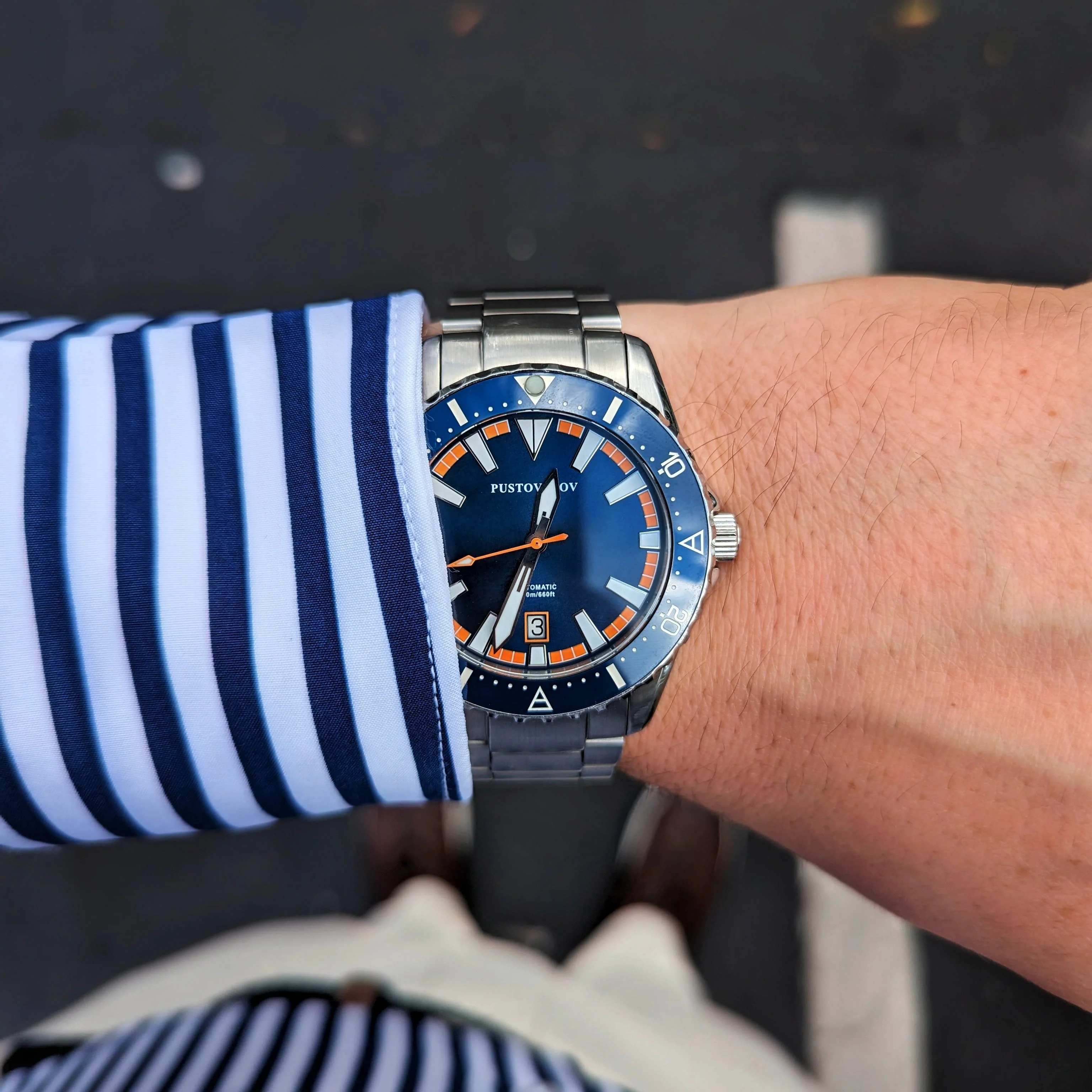 Pustovalov Just Dive 42mm Navy Watch - Image 2
