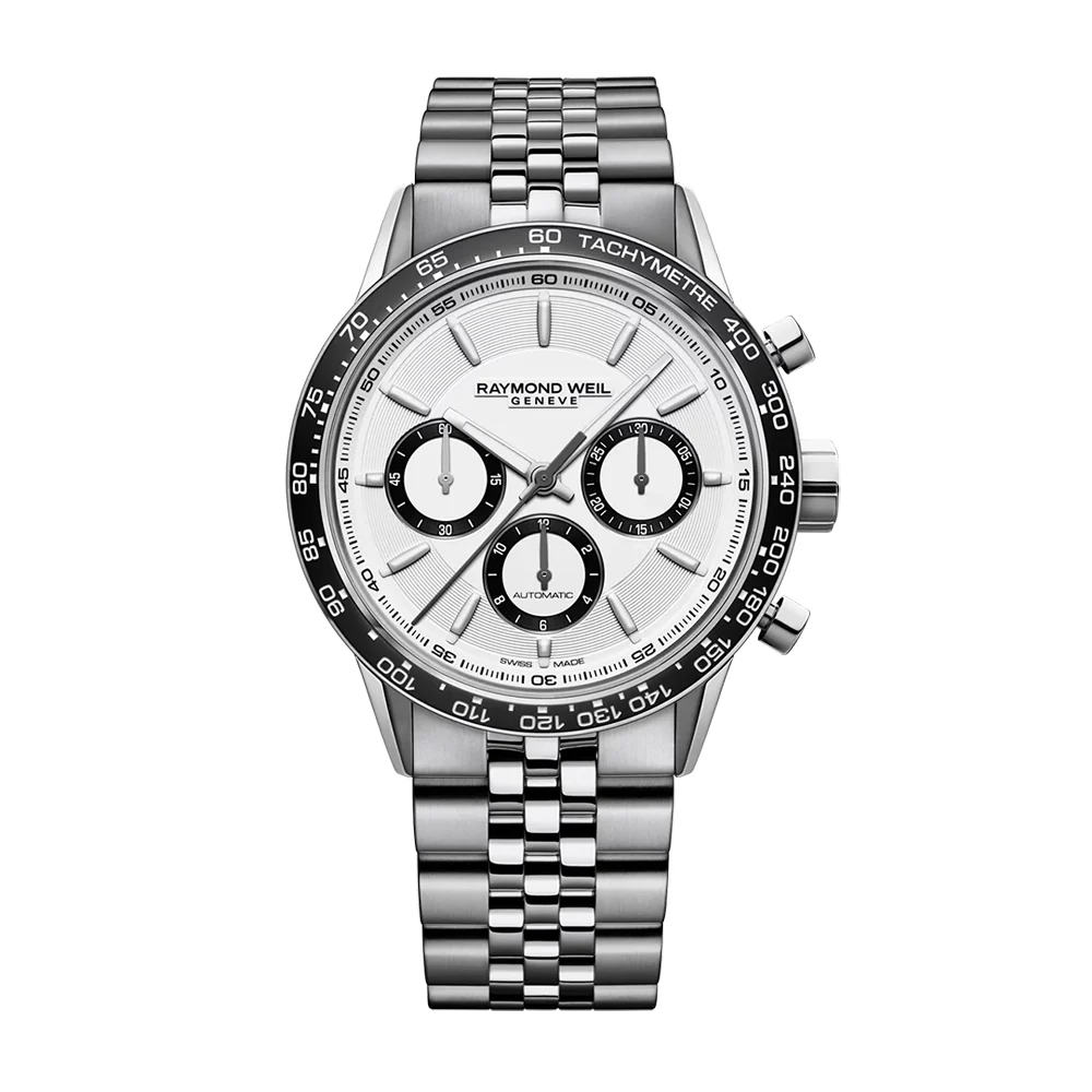 Raymond Weil Freelancer Chronograph White Dial Watch