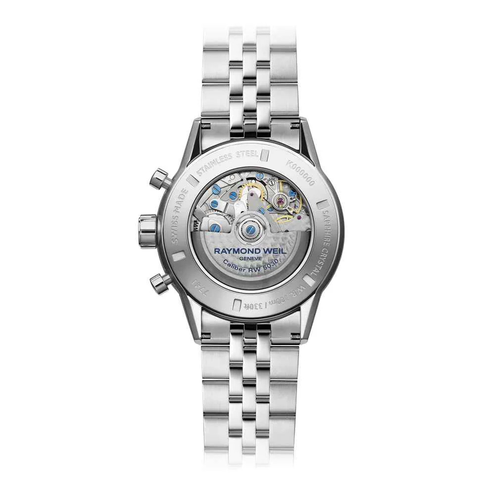 Raymond Weil Freelancer Chronograph White Dial Watch - Image 2