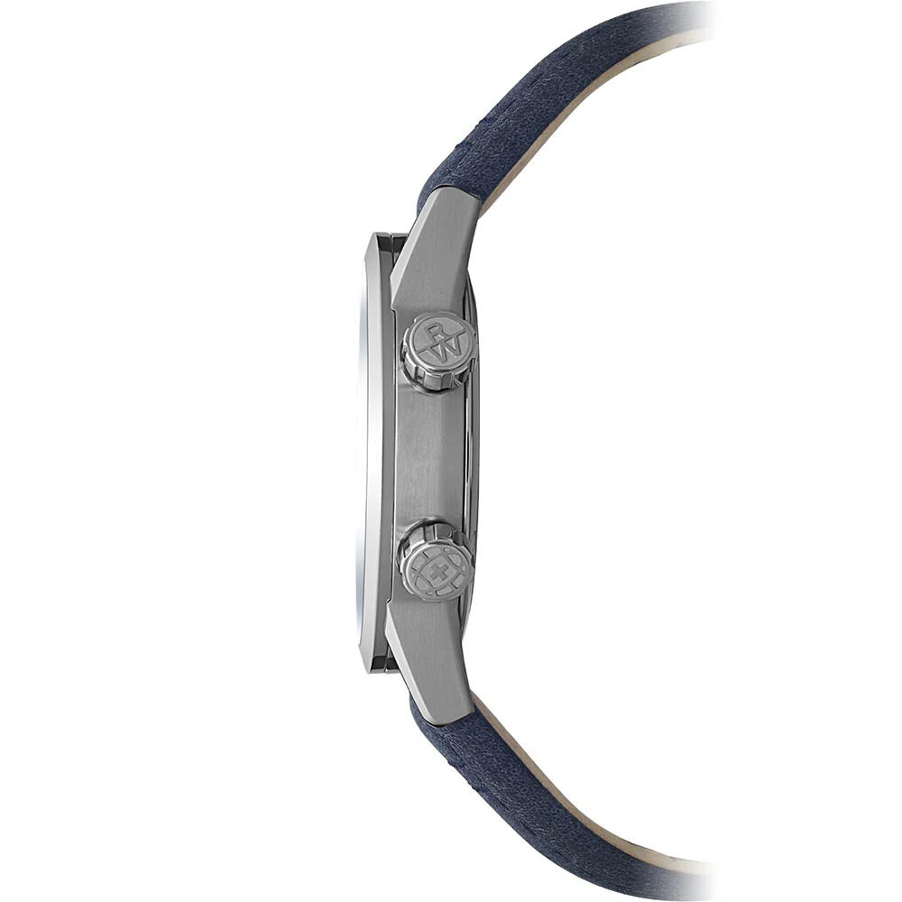 Raymond Weil Freelancer GMT Blue Dial Blue Leather Watch - Image 3