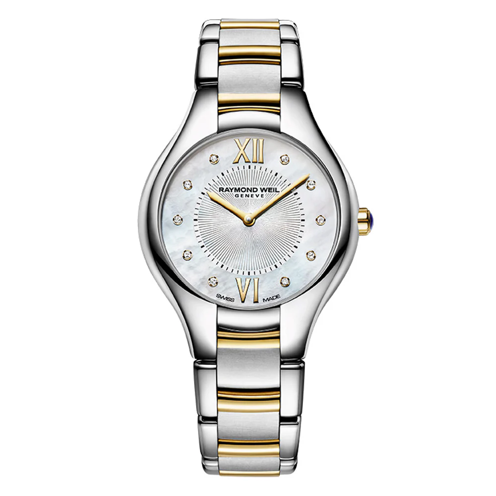 Raymond Weil Noemia Two-Tone Mother-of-Pearl Diamond Dial Watch