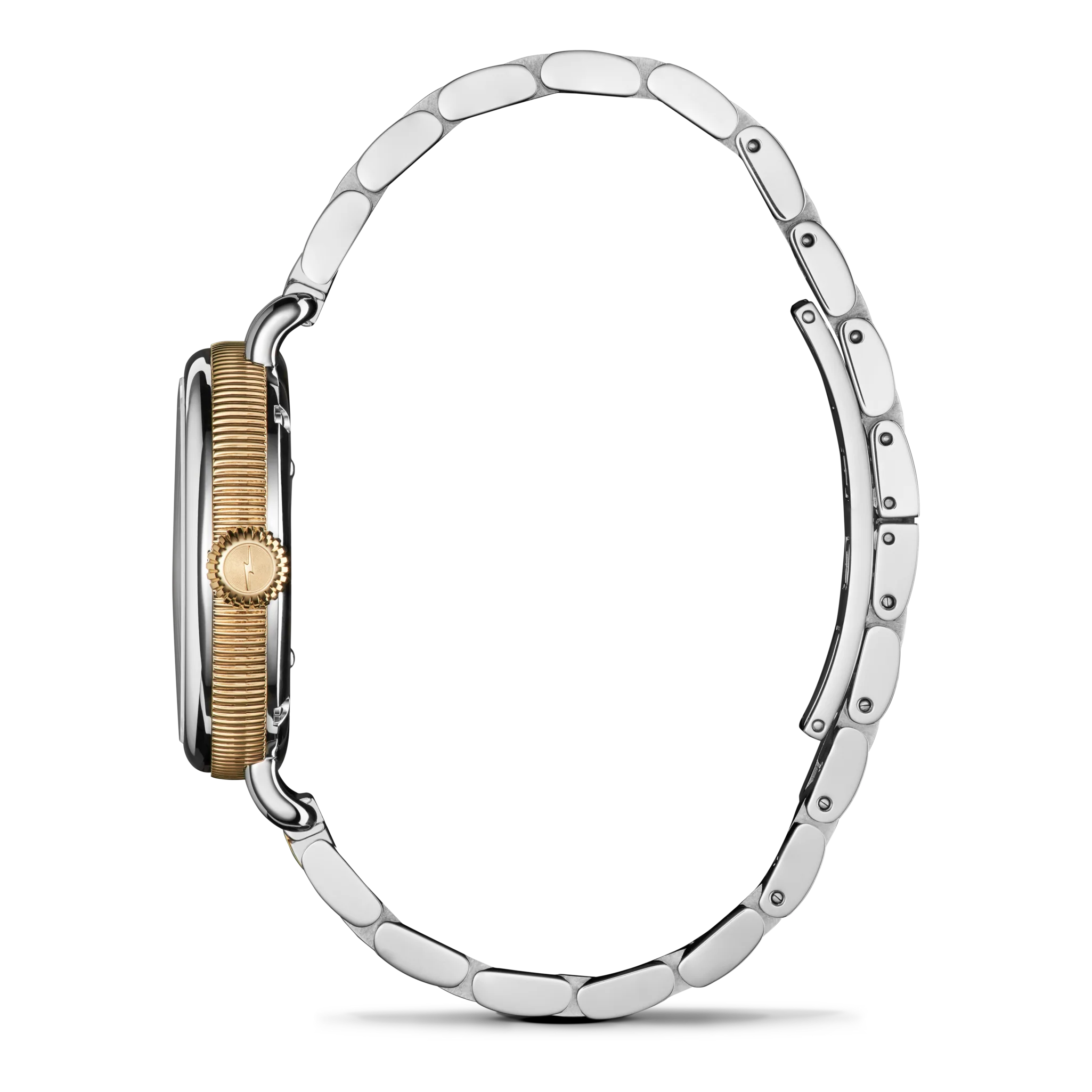 Shinola Birdy 34mm Petoskey Stone Dial Two-Tone Bracelet Watch - Image 4
