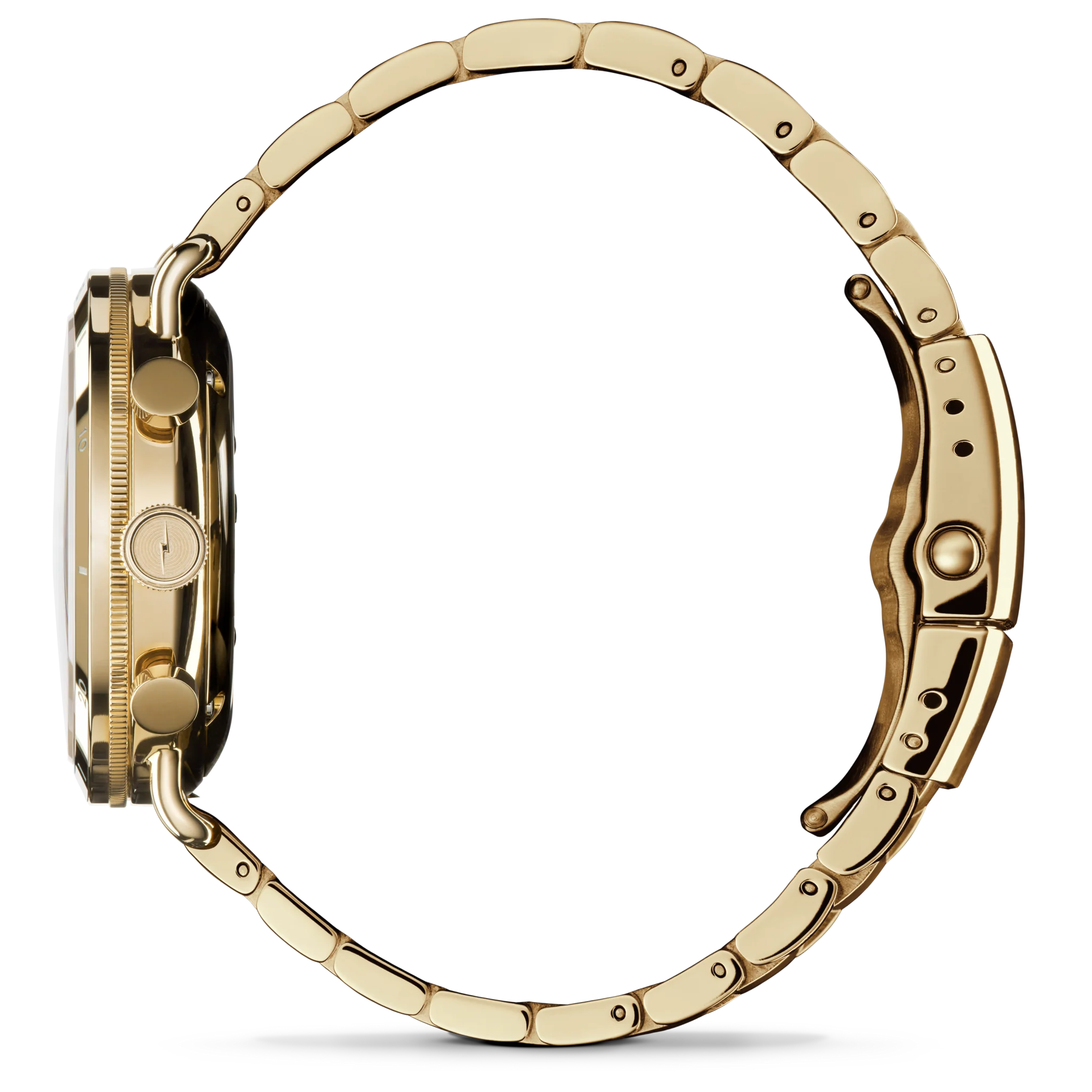 Shinola Canfield Sport Chronograph 40mm Silver Dial Gold-PVD Watch - Image 5