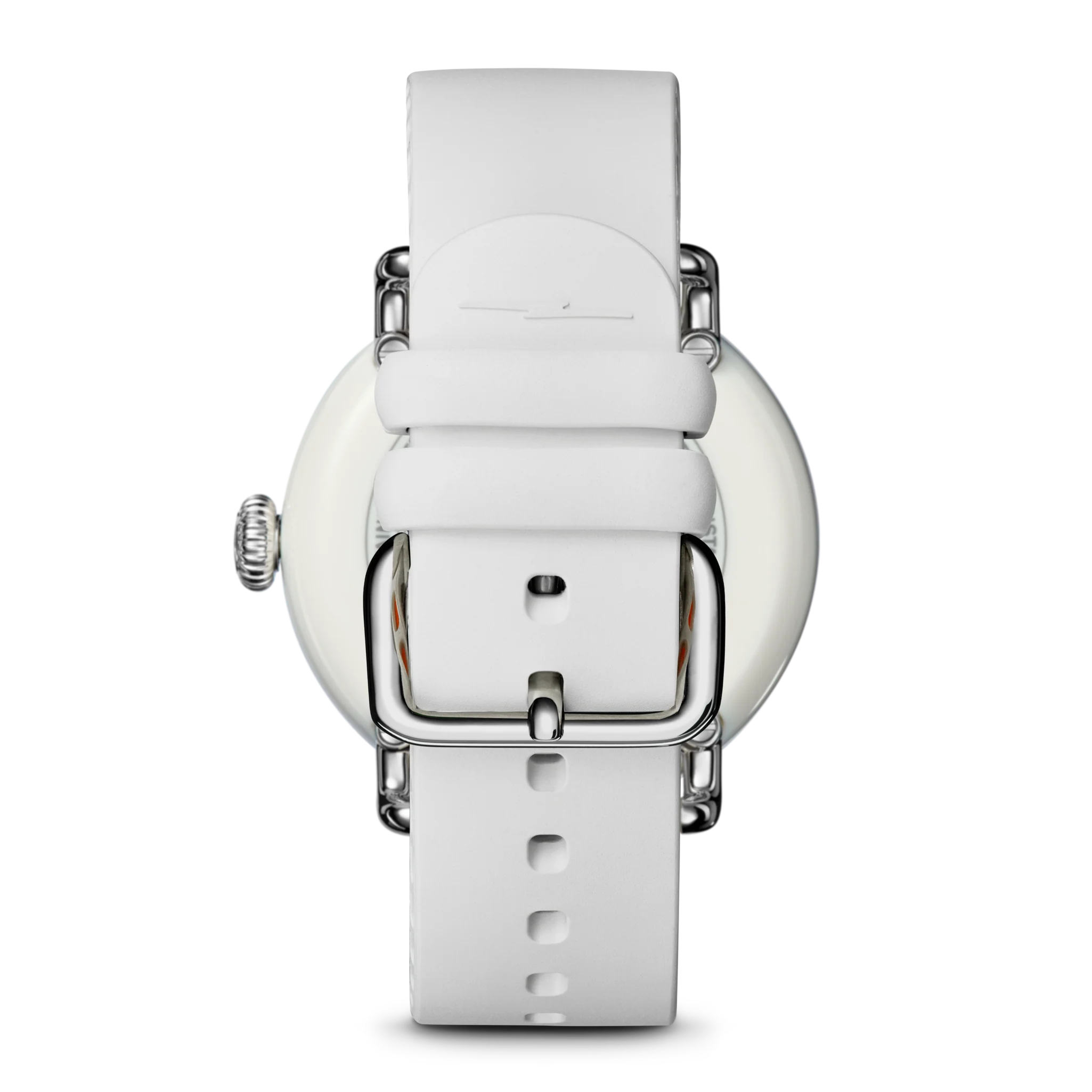 Shinola Detrola 41mm Nude Dial Cream Rubber Strap Watch - Image 6