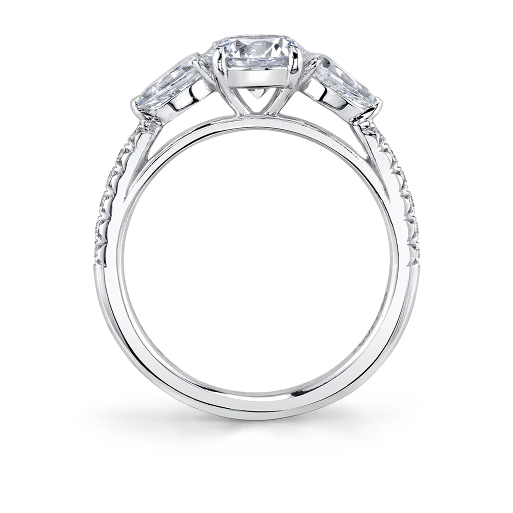Sylvie Vanna Three-Stone Engagement Ring Mounting - Image 2