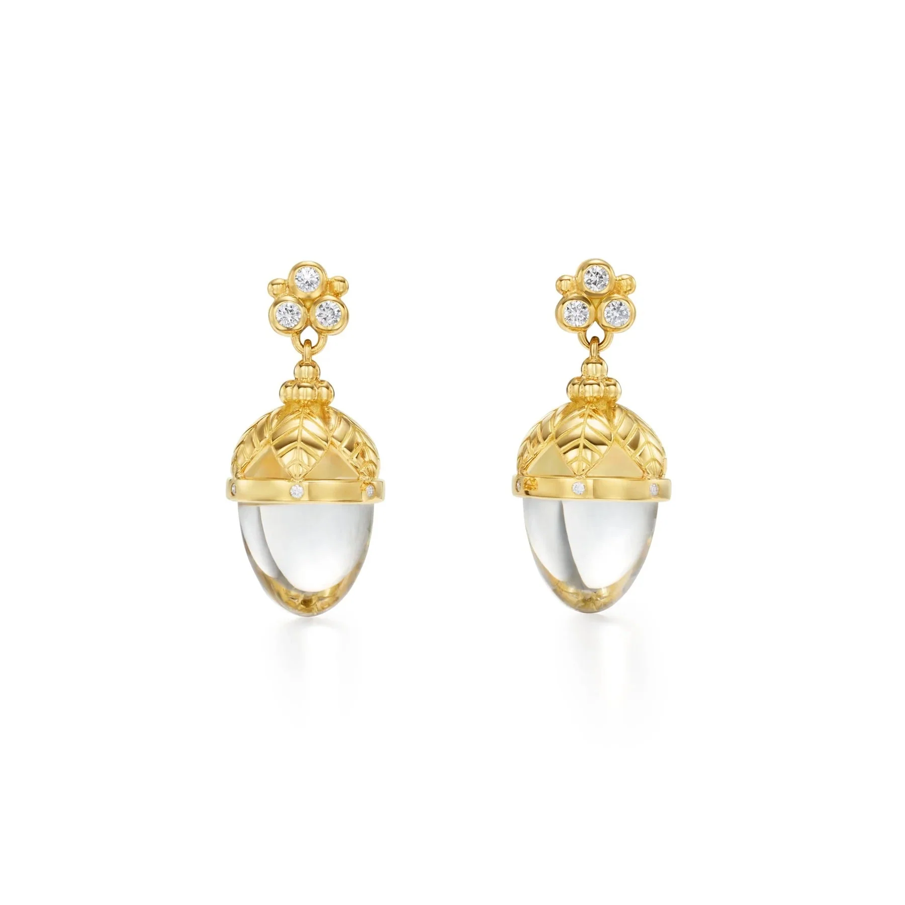 Temple St Clair Arcadia Rock Crystal Amulet Earrings