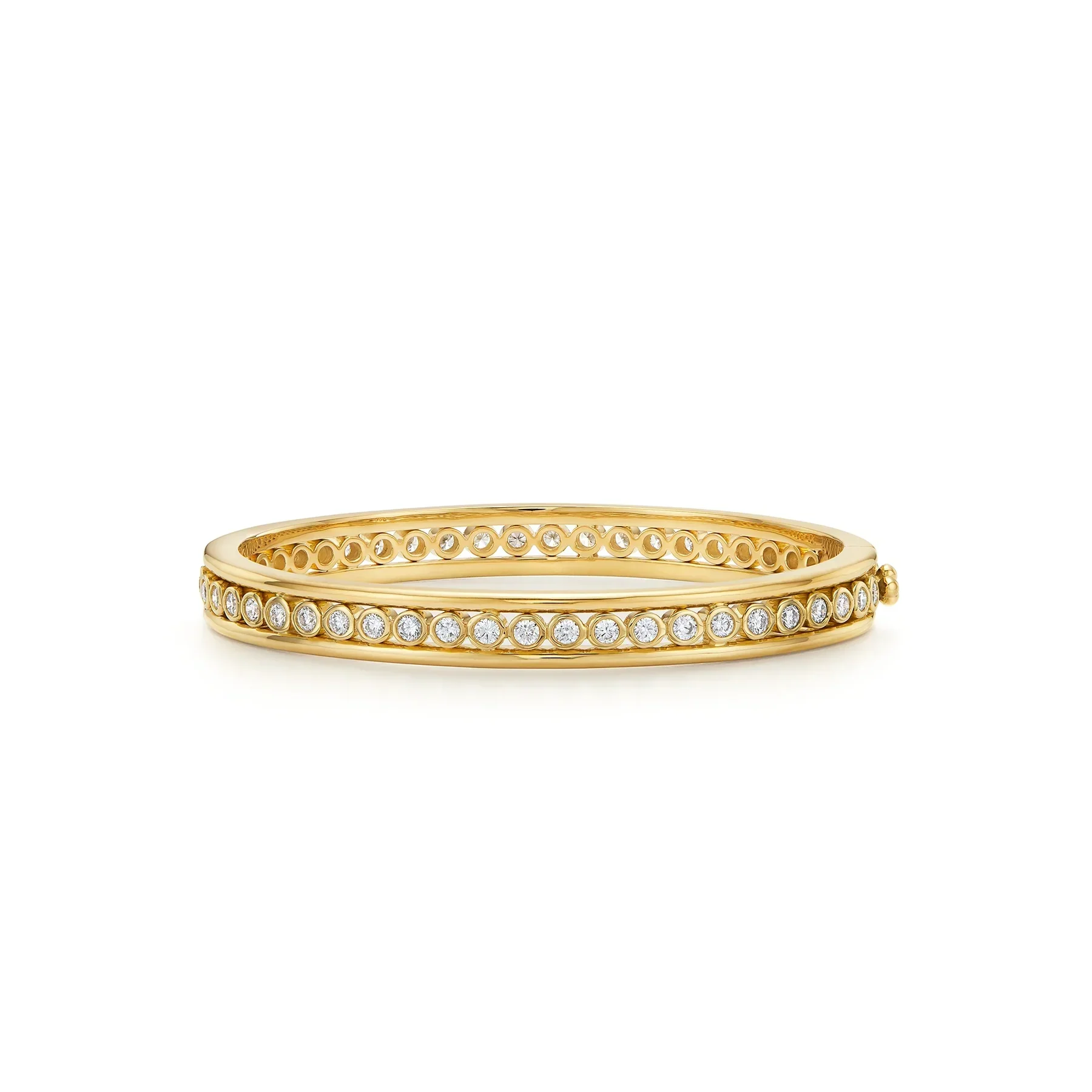 Temple St Clair Classic Diamond Eternity Bangle Bracelet
