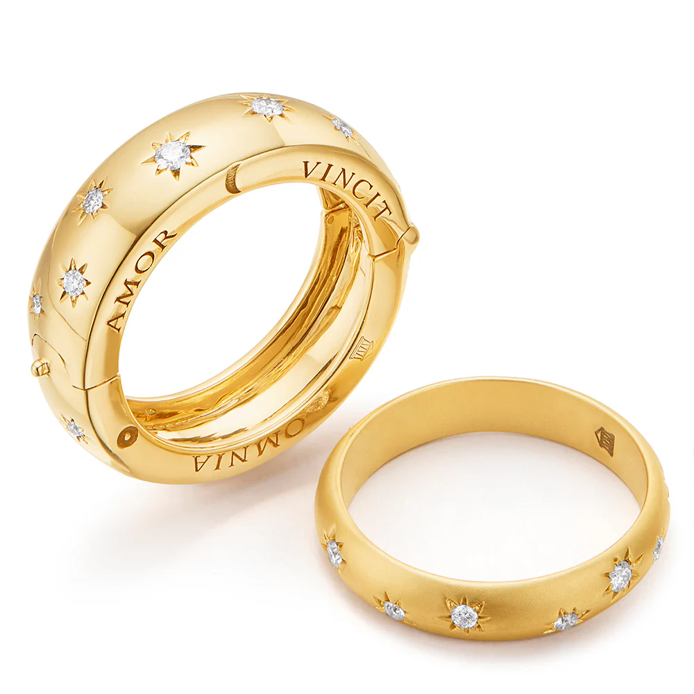 Temple St Clair Cosmos Secret Band Ring in 18K Yellow Gold - Image 2