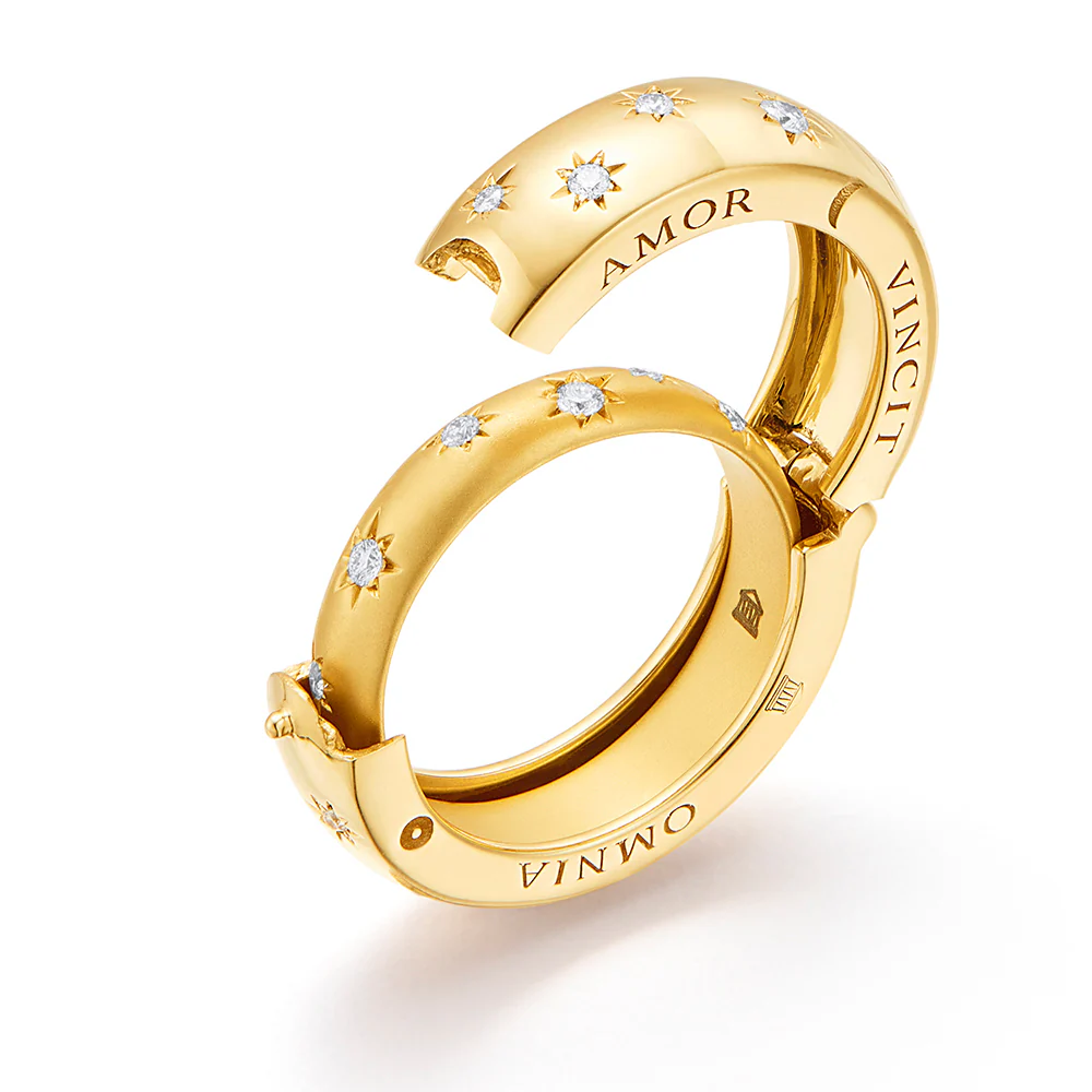 Temple St Clair Cosmos Secret Band Ring in 18K Yellow Gold - Image 3