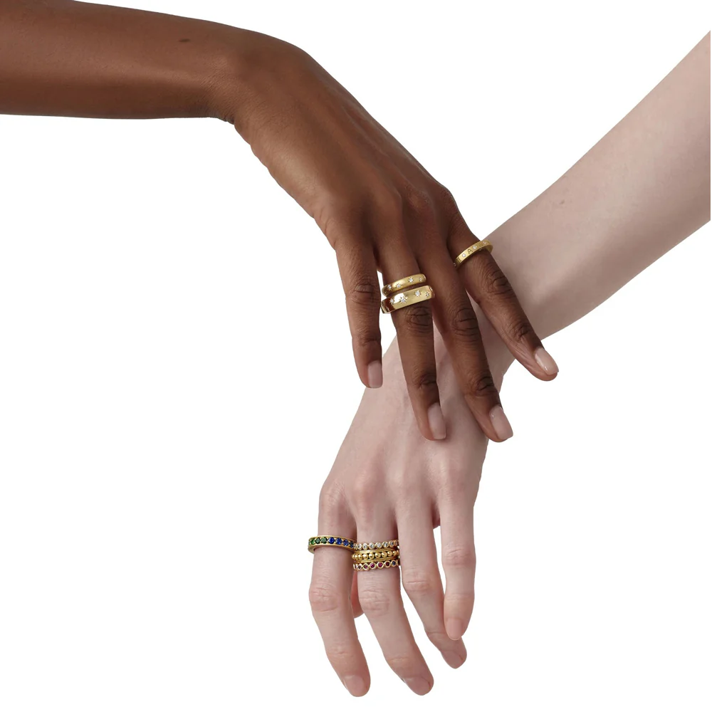 Temple St Clair Cosmos Secret Band Ring in 18K Yellow Gold - Image 4