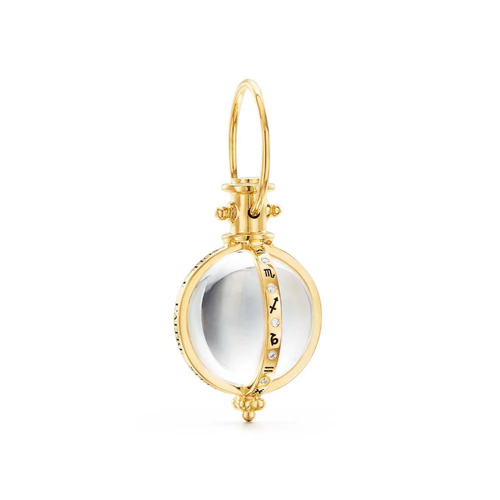 Temple St Clair Round Astrid Amulet in 18K Yellow Gold