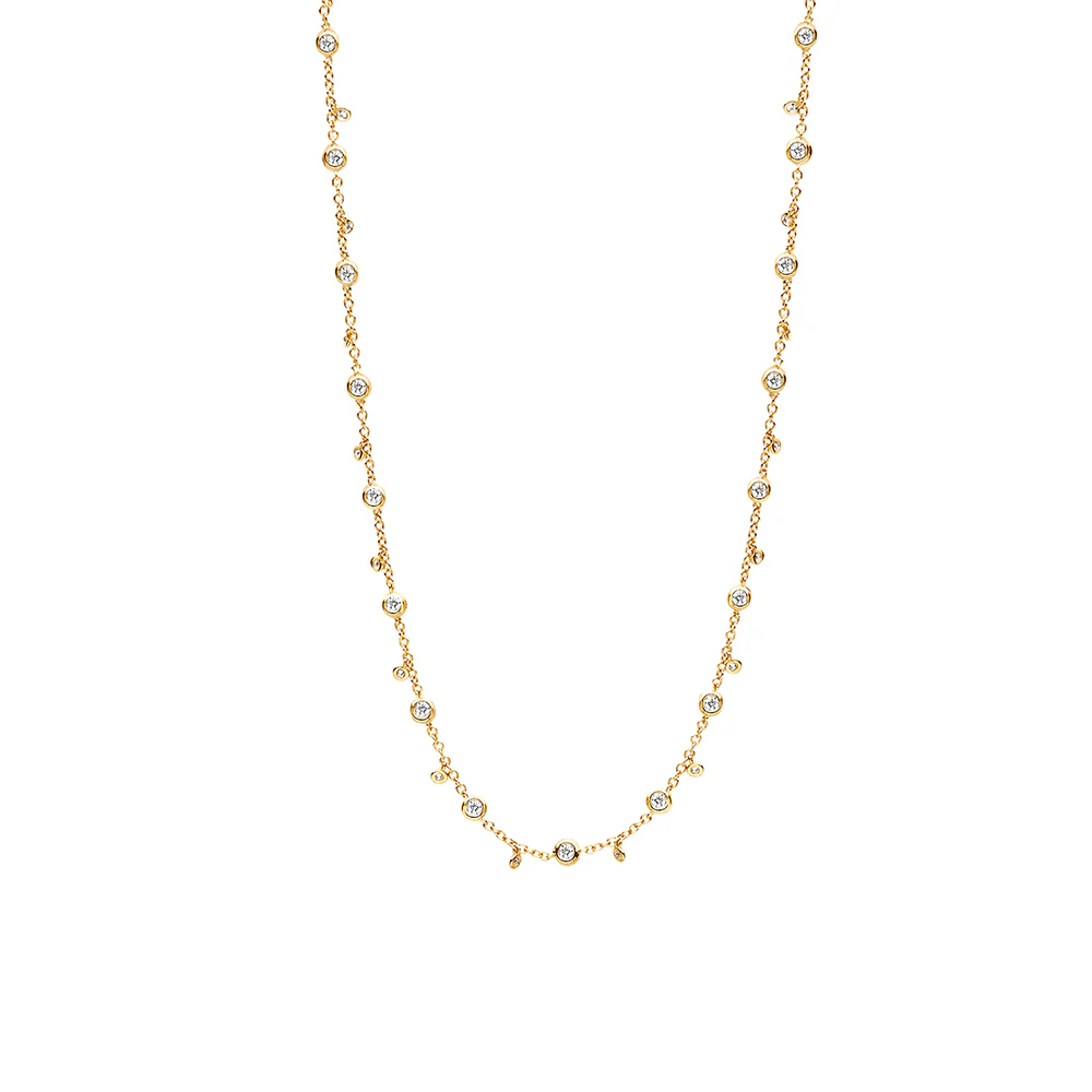 Tirisi Venice 18K Yellow Gold Diamond Station Necklace