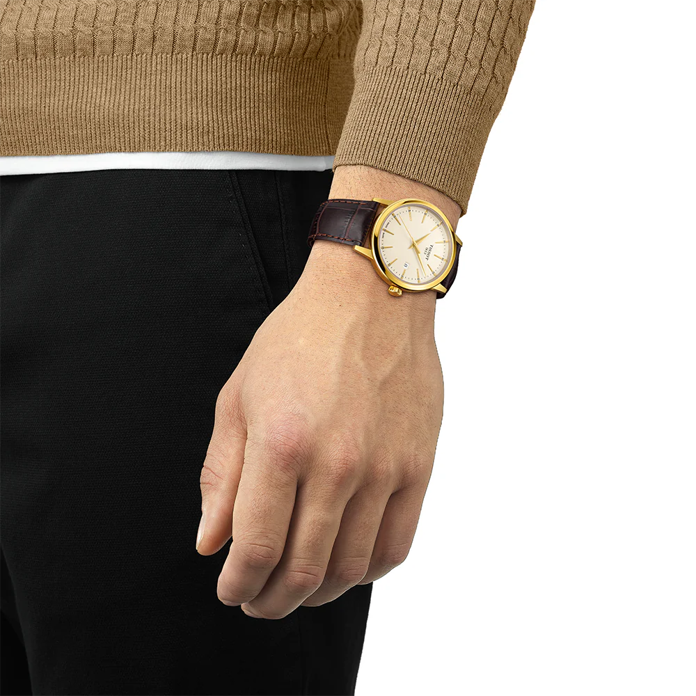 Tissot Classic Dream 42mm Ivory Dial Leather Strap - Image 2
